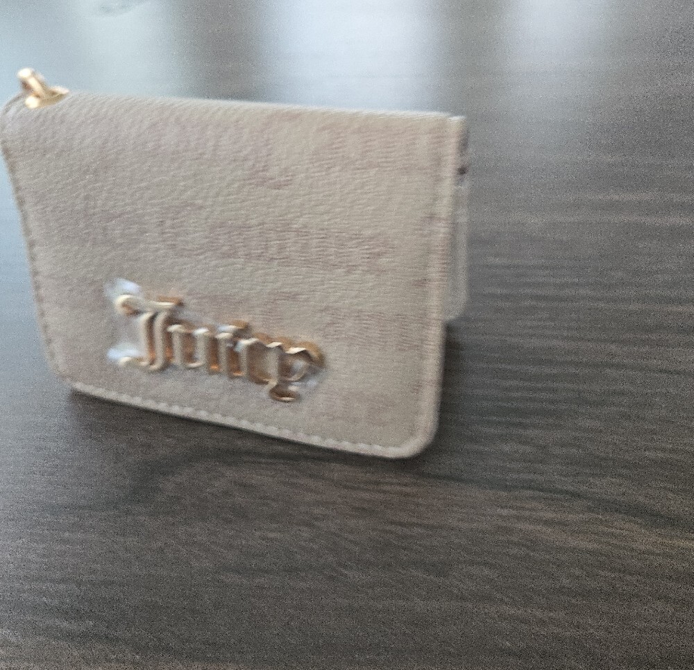 Juicy Couture Café Card Case Key Fob • Gold Logo - Picture 9 of 11